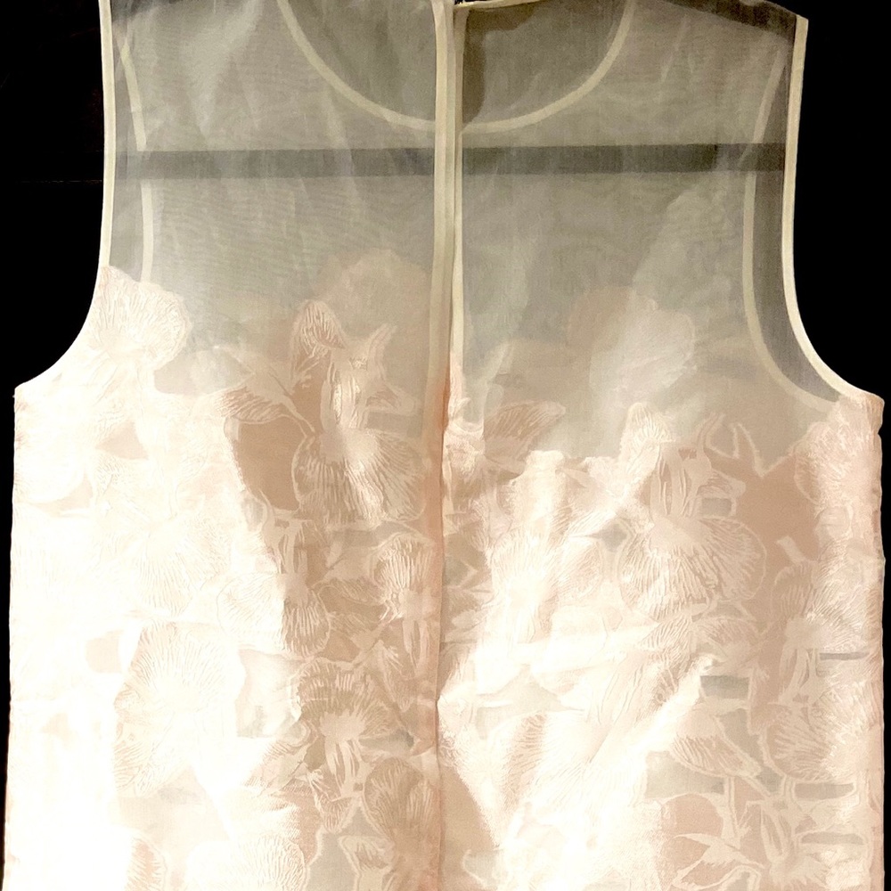 Cos light pink rayon silk sleeveless dress…